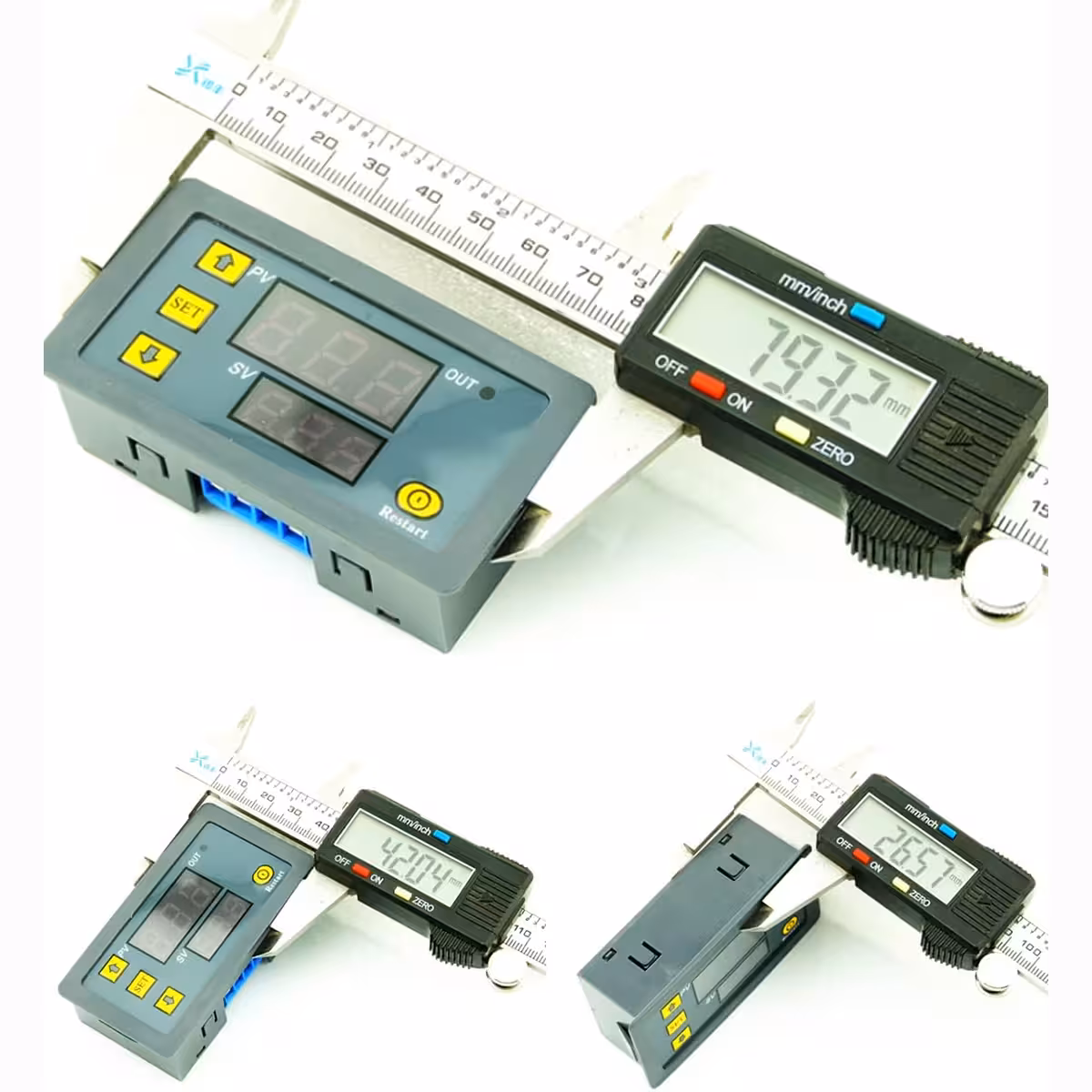 Sprednja stran modula z označenimi dimenzijami