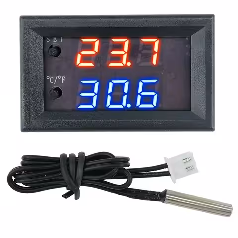 Digitalni termostat s sondo in relejem 12V – nadzor temperature inkubatorja, jajc, valilnice, akvarija