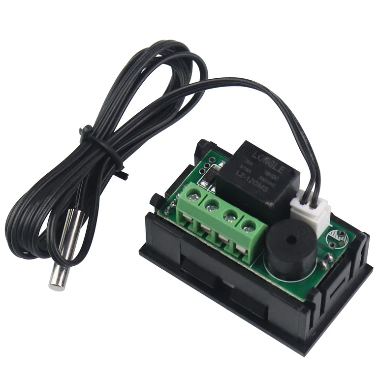 Termostat z relejem 7A za 12V aplikacije Termostat z relejem za nadzor ogrevanja in hlajenja 12V