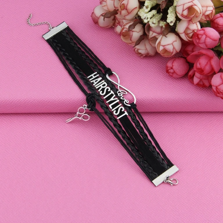 Moški pleteni dodatek, popoln za stiliste in frizerje