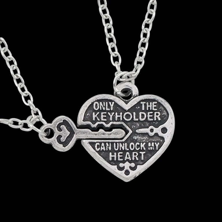 Prijateljska verižica s ključem in srcem za najboljše prijatelje