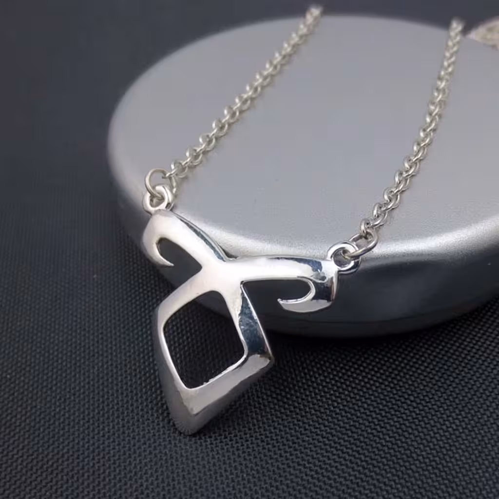 Obesek ogrlica The Mortal Instruments City of Bones – Angel, srebrna fantasy verižica