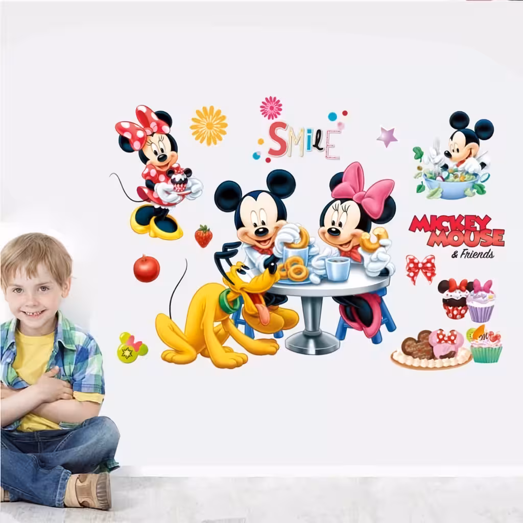 Samolepilna stenska nalepka Mickey Mouse za otroško sobo ali dojenčka