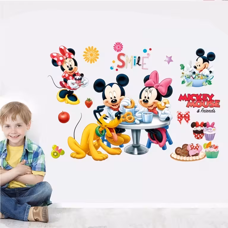 Samolepilna stenska nalepka Mickey Mouse za otroško sobo ali dojenčka