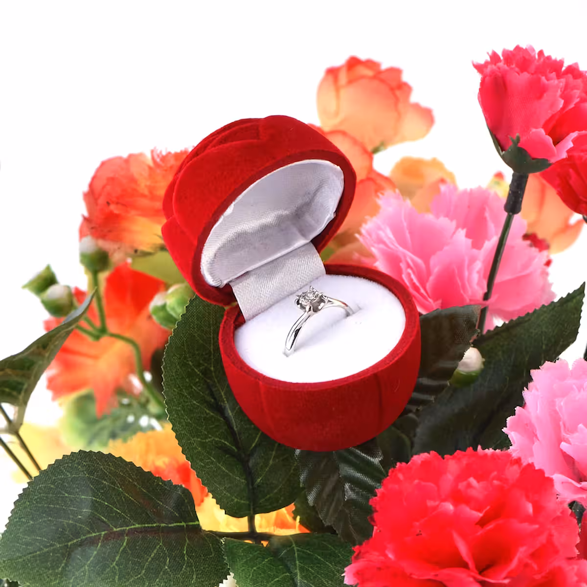 Elegantna škatlica za nakit v obliki vrtnice za posebna darila