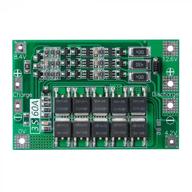 Elektronska plošča z BMS za zaščito in uravnoteženje akumulatorjev