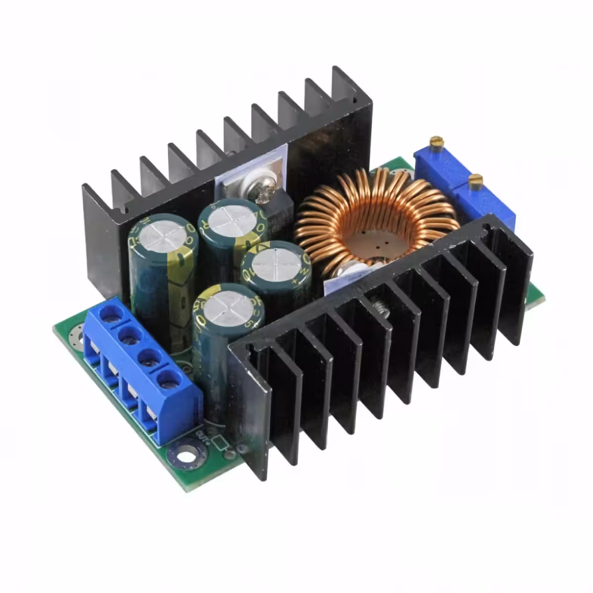 Step-down plošča z možnostjo prisilnega hlajenja nad 7A