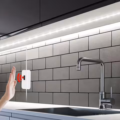 LED trak hladno bela 3m z gibalnim senzorjem USB 5V za kuhinjo in kopalnico