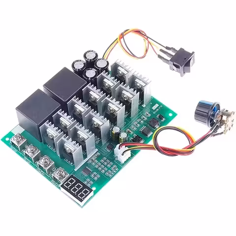 Digitalni PWM krmilnik hitrosti DC motorja 60A 100A 12V–55V | regulator za DC motor in HHO generator
