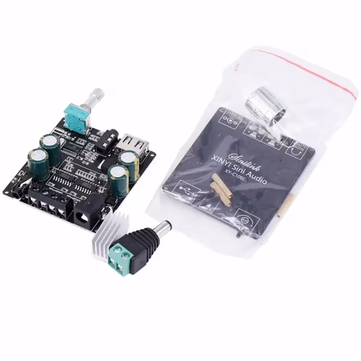 Mini Class D ojačevalnik z učinkovitim hlajenjem in Bluetooth