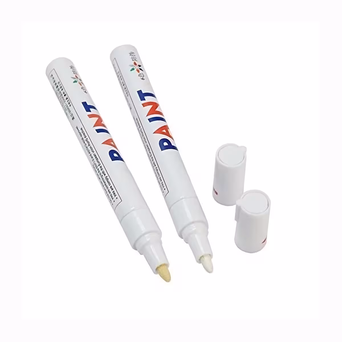 Beli marker idealen za avtomobilske ali kolesarske pnevmatike