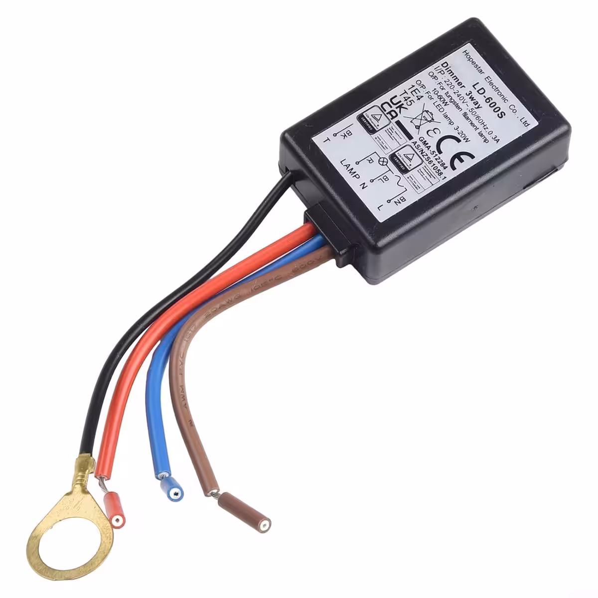 Elektronska plošča modula LD-600S, komponente in poti