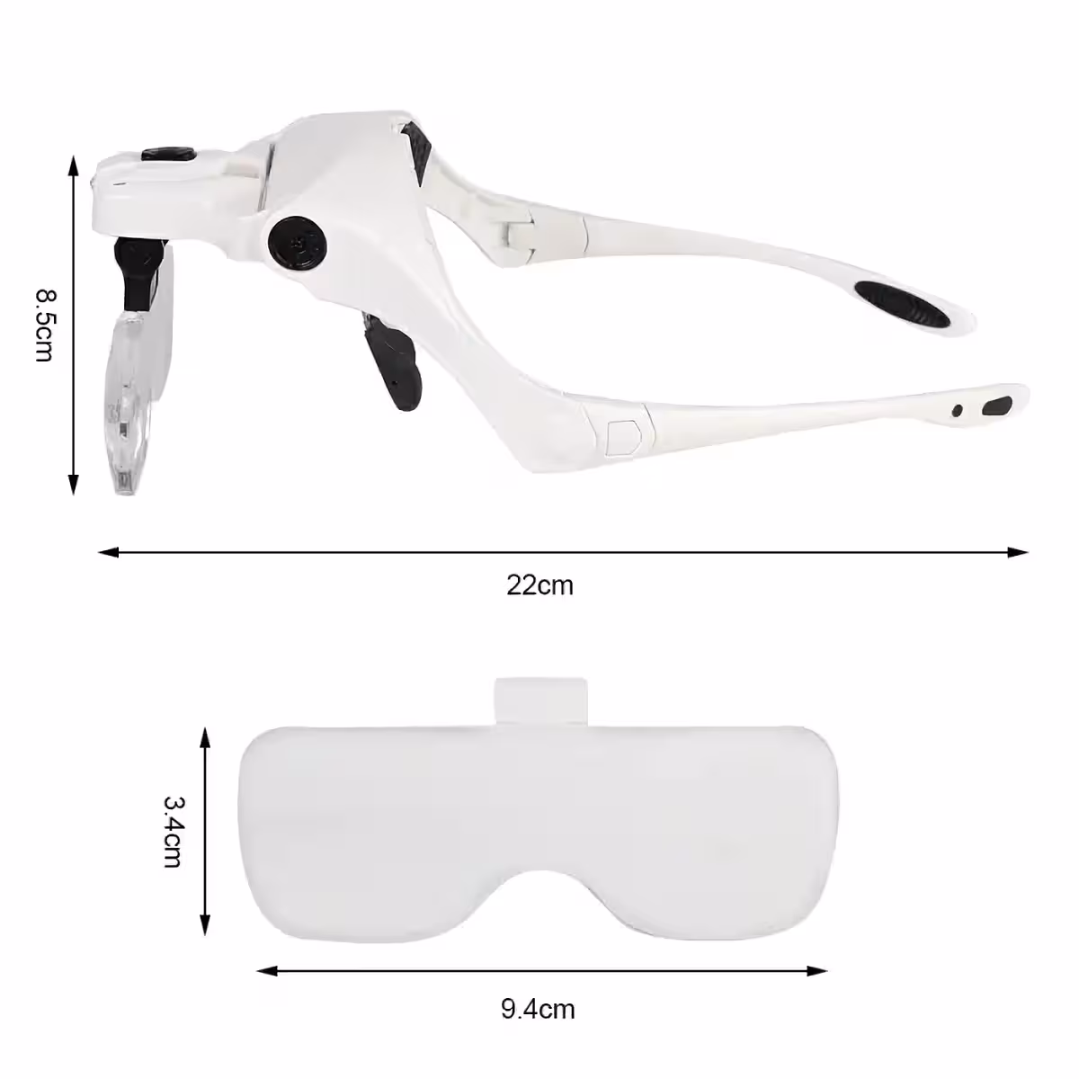 Prozorne akrilne leče, odporne za profesionalno ali hobijsko delo