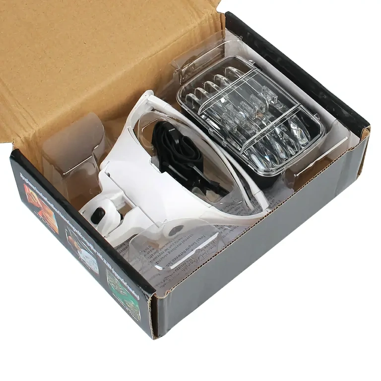 Očala z lupo za hobi in ročna dela LED očala za ustvarjalna dela, slikanje, modeliranje, šivanje