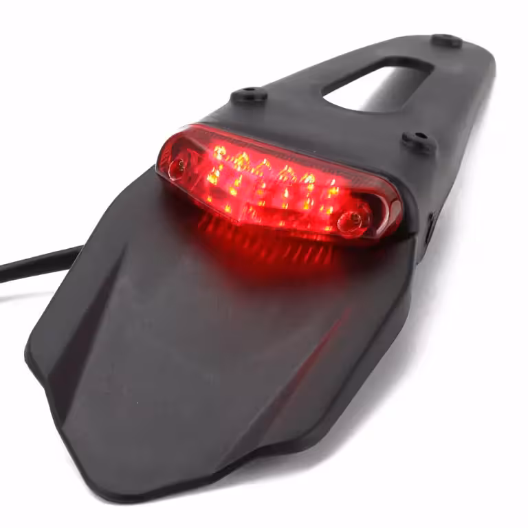 Zadnji moto blatnik z LED lučjo – repni blatnik Enduro, Motocross, Off-Road