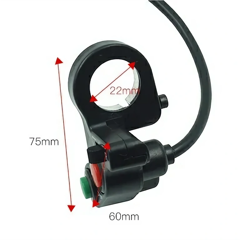 Gumb za pisk in luči motor Električno stikalo za vklop luči in sirene motorja