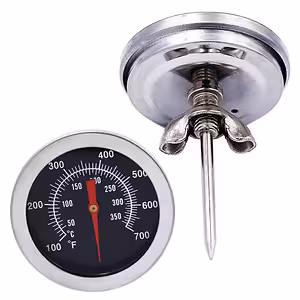 Profesionalni termometer za meso, žar, pečico, BBQ, dimnikar – inox analog 0–350°C