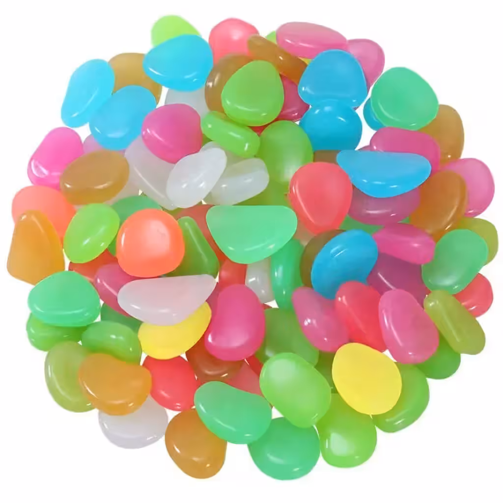 Svetleči dekorativni kamni za vrt, akvarij in ambient – fosforescentni kamenčki