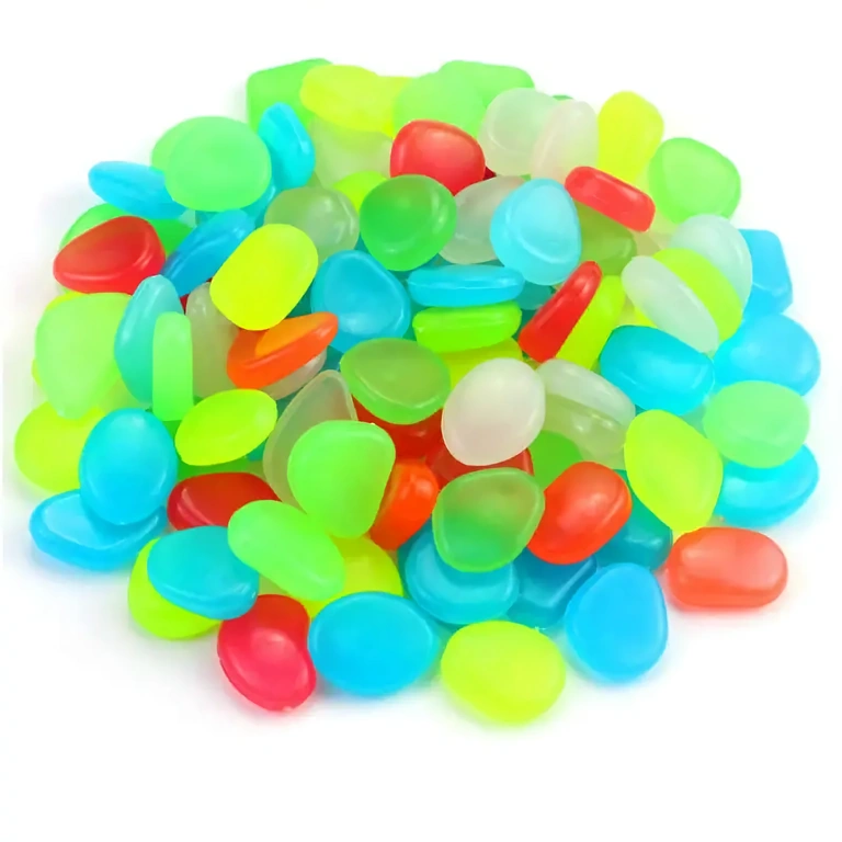 Dekorativni kamenčki, ki oddajajo svetlobo Fosforescentni dekorativni kamenčki za ureditve prostora