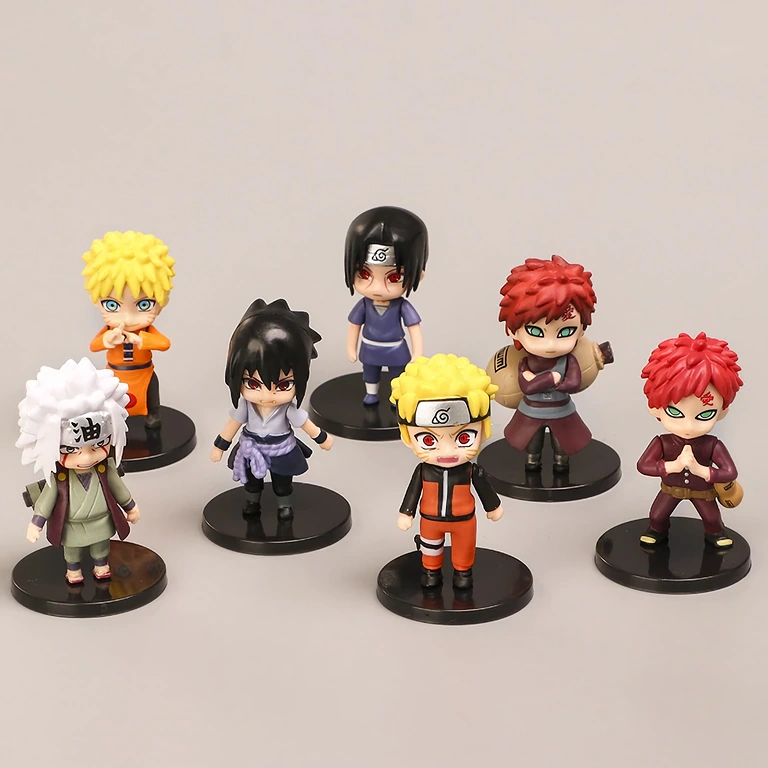 12 Naruto figuric v zbirateljski škatli Paket 12 figuric Naruto Shippuden v škatli – idealno za darilo ali zbirko