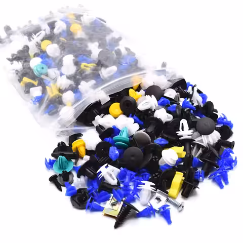 Set 500 univerzalnih avtomobilskih pritrdilnih sponk – plastika & kovina