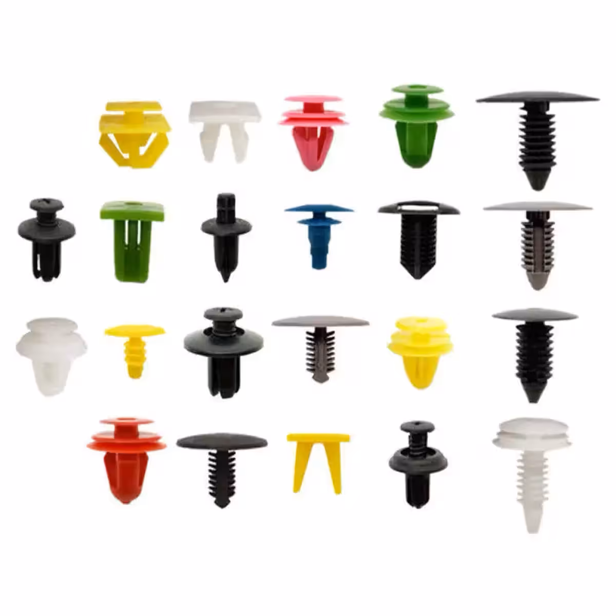 Komplet avtomobilskih sponk za pritrditev okrasnih elementov, zaščitnega pokrova motorja, karoserije, stropa