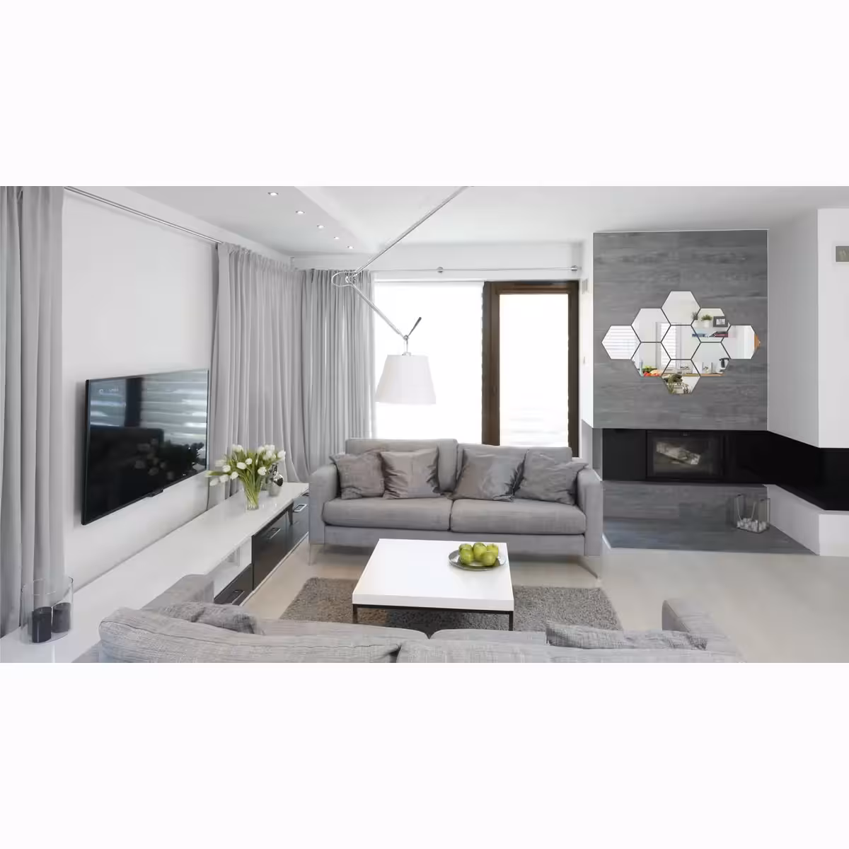 Moderna šestkotna ogledala s spektakularnim dekorativnim učinkom