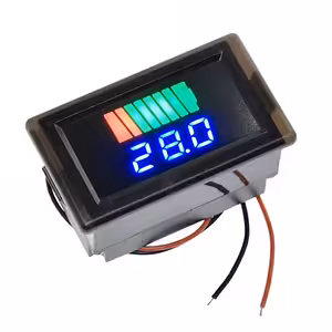 Indikator stanja baterije 12V 24V 48V 60V 72V – LED voltmeter za avto, motor, kolo, skiro