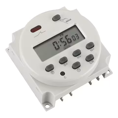 Digitalni časovni rele 12V – elektronski časovnik z zaslonom in 8 ON/OFF programi