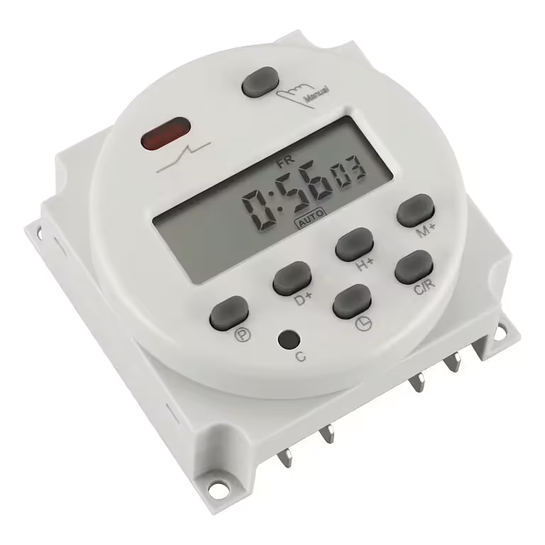 Digitalni časovni rele 12V – elektronski časovnik z zaslonom in 8 ON/OFF programi