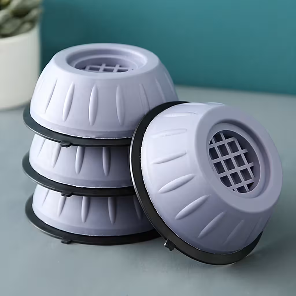 Gumijasti proti-vibracijski podstavki za pralni in sušilni stroj – set 4 protihrupnih in proti-zdrsnih kosov