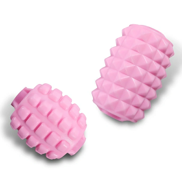 Ergonomska ročna masaža s 5 valji Ergonomski masažer s silikonskimi valjčki za celotno mišično masažo