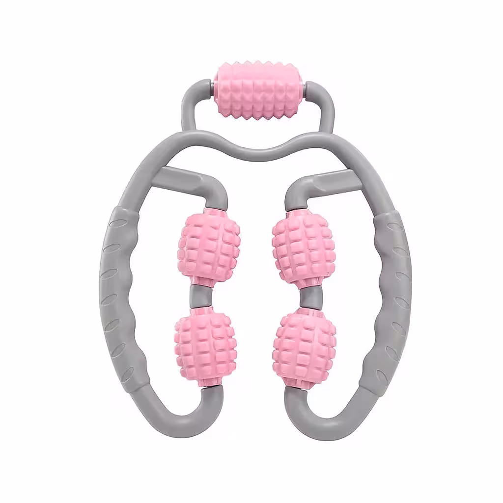 Ročni masažer z 5 valjčki – sprostitev telesa, vratu, nog, proti celulitu