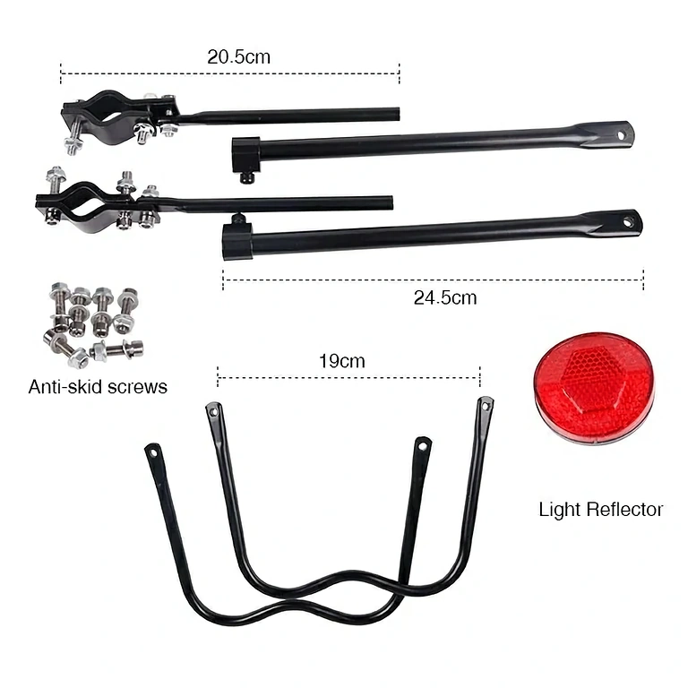 Prtljažnik za kolo z hitro montažo na sedežno cev