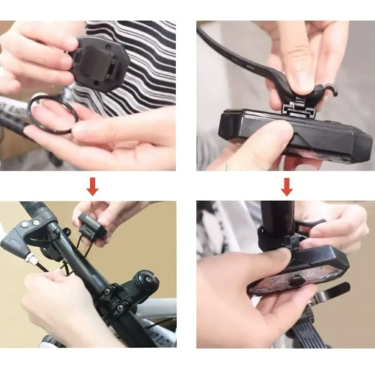 Zadnja kolesarska luč z daljinskim upravljalnikom Zadnja svetilka za kolo z daljinskim upravljalnikom