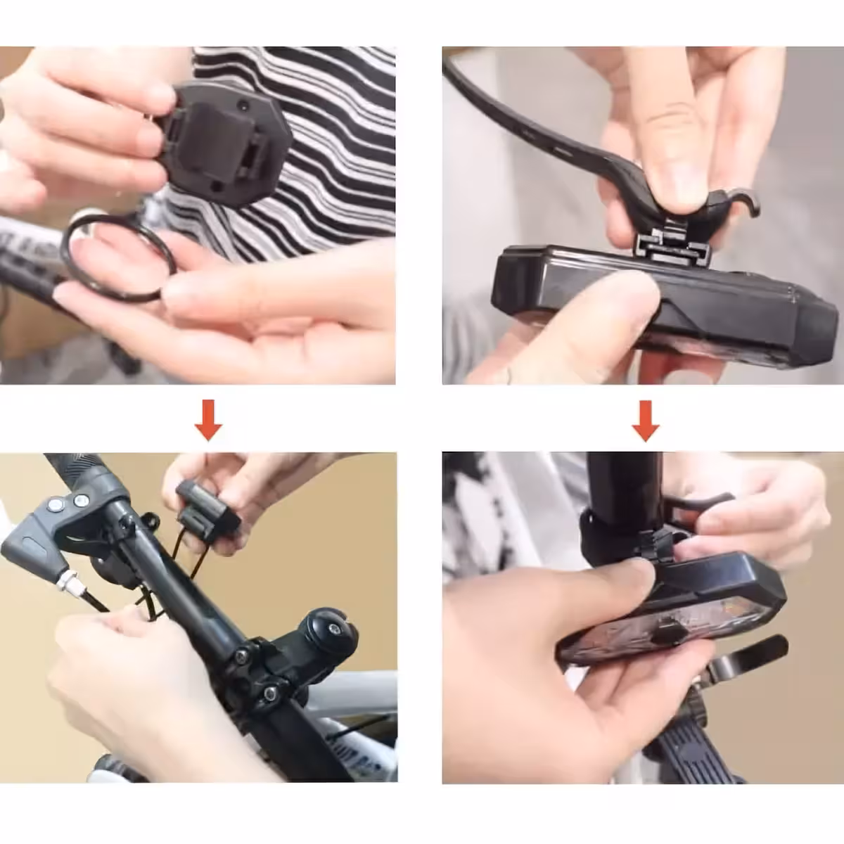 Zadnja svetilka za kolo z daljinskim upravljalnikom