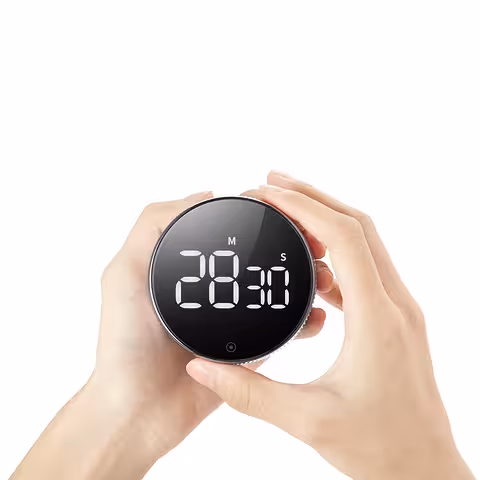 Digitalni kuhinjski timer z LED alarmom – profesionalni kronometer z magnetom in velikim zaslonom
