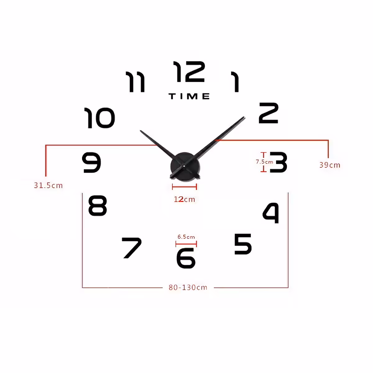 Velika dekorativna ura, idealna za moderne prostore: dnevna soba, hotel, recepcija