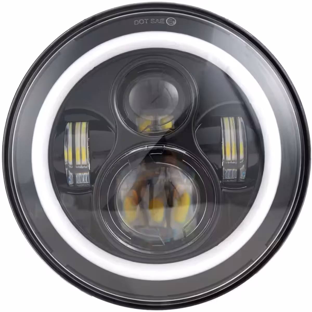 Okrogla 7 inch luč za avto ali motor, homologacija DOT/CE/E-mark