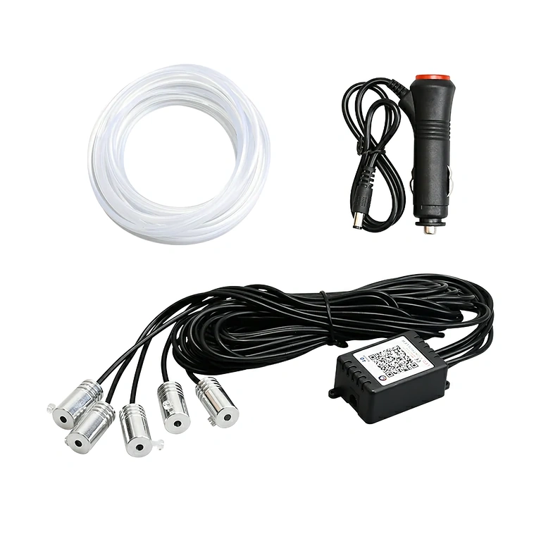 Fleksibilna RGB neon žica za ambientalno osvetlitev v avtomobilu