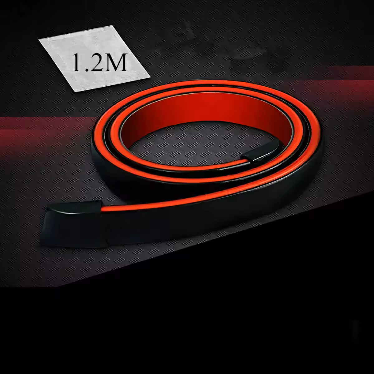 Športni ogljikov spojler z LED trakom za večjo varnost