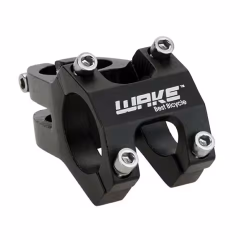 Kratka gorska kolesarska opora krmila – WAKE 31.8 mm aluminij, črna