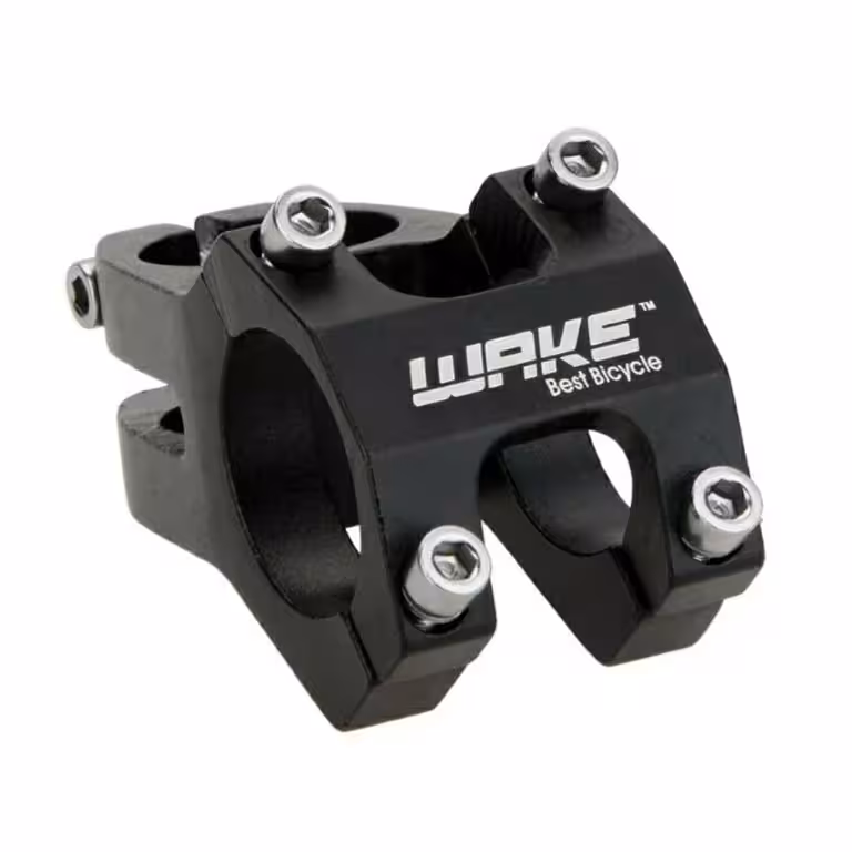 Kratka gorska kolesarska opora krmila – WAKE 31.8 mm aluminij, črna