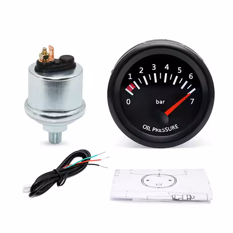Digitalni merilnik tlaka olja motorja – elektronski manometer za traktor 12V