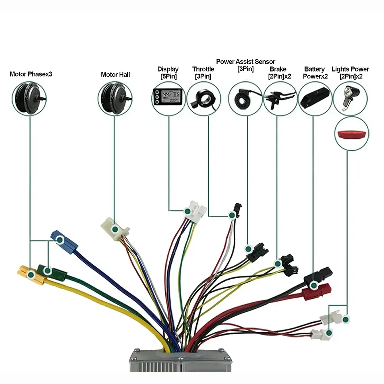48V kontroler za električni skiro Krmilnik združljiv z 48V baterijami za skiroje