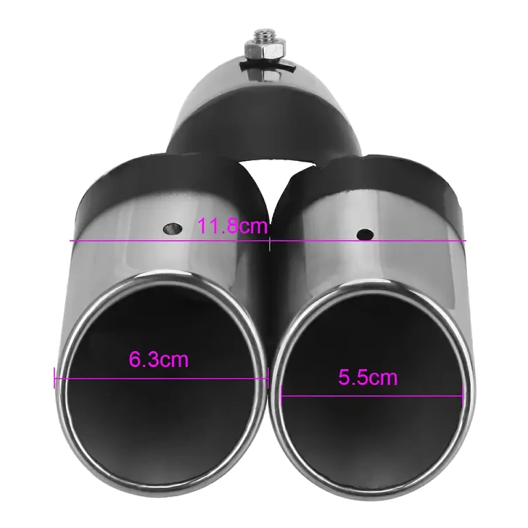 Univerzalna dekorativna konica iz nerjavečega jekla za izpušno cev