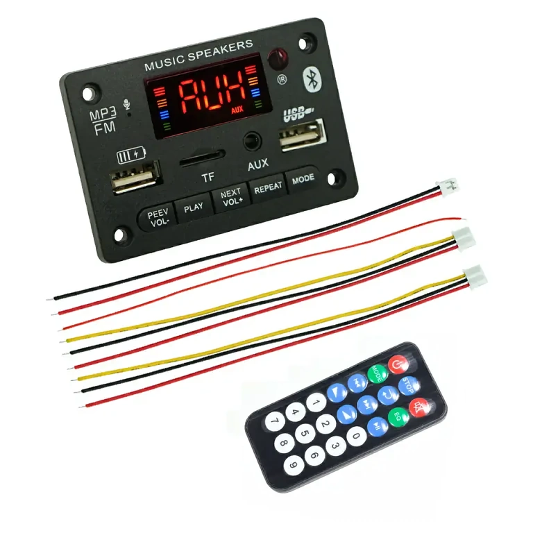 Bluetooth avdio modul napajanje 5V/12V Modul združljiv z 5V in 12V z Bluetooth za avto ali domače audio sisteme
