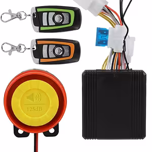 Protivlomni alarmni sistem za motocikel/skuter/ATV – 125 dB, 2 daljinca, nadzor motorja
