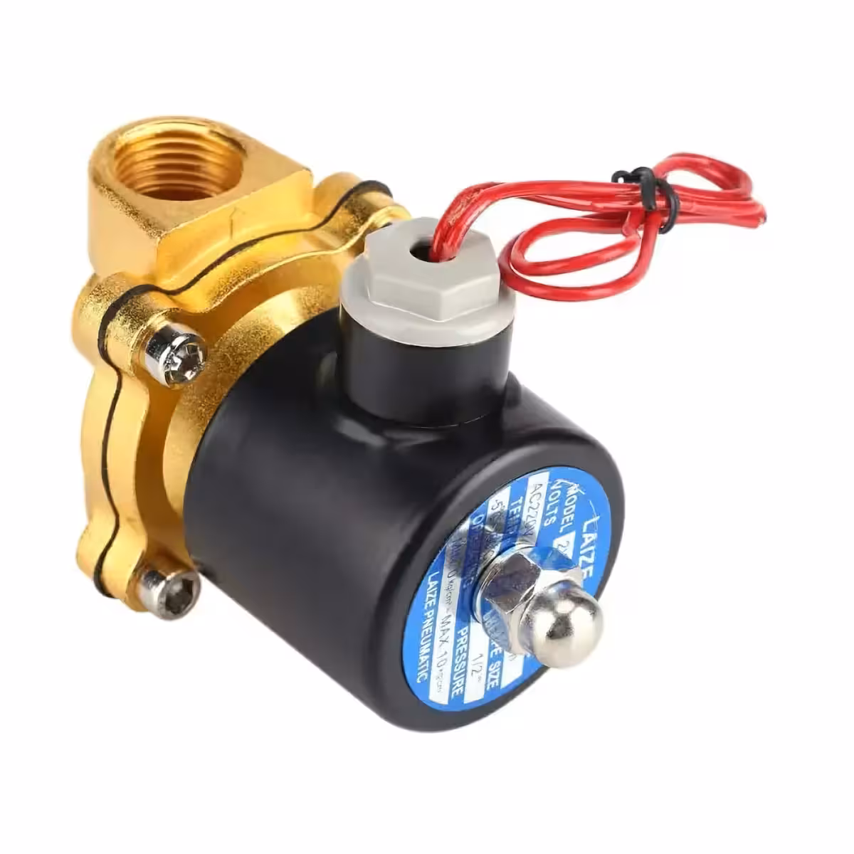 Elektroventil 220V z NBR tesnjenjem za vodo, zrak in nekorozivne tekočine