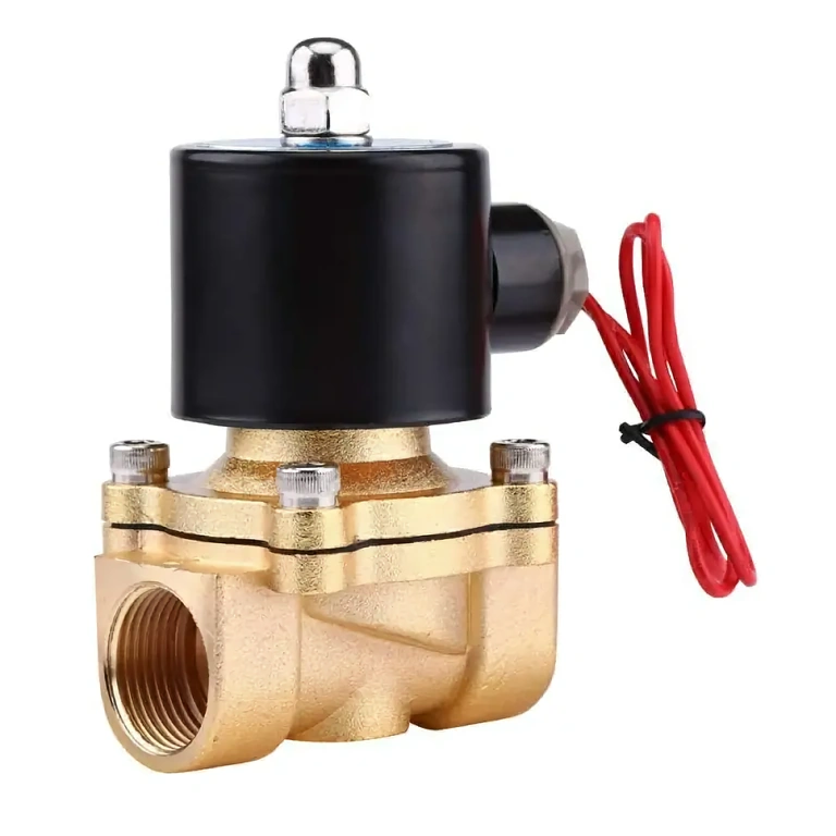 Medeninast 3/4 inch elektroventil s solenoidom Medeninasti elektromagnetni ventil, navoj 3/4 inch, za vodo